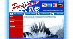 Desktop Screenshot of performancewashandvac.com